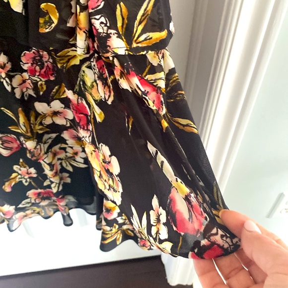 Floral Flounced Dress-2X - Picture 5 of 14